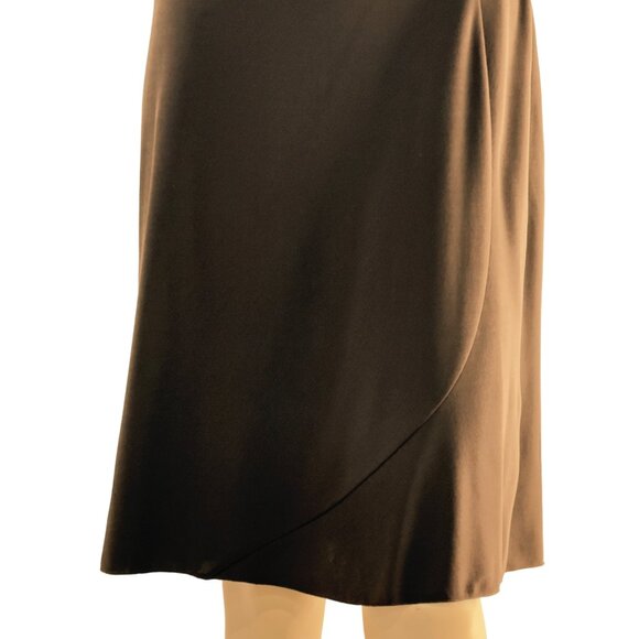 INC INTERNATIONAL CONCEPT Women's Skirt Brown Jersey Knit Flare Midi Size PM - Picture 7 of 14